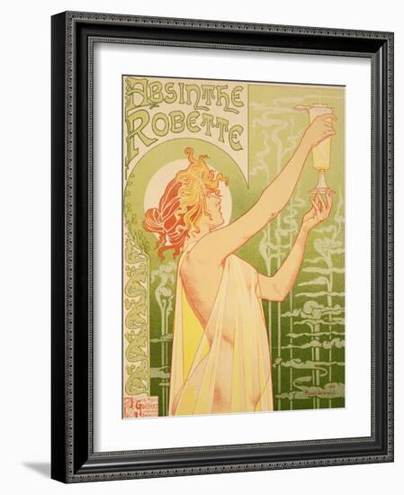 Reproduction of a Poster Advertising 'Robette Absinthe', 1896-Privat Livemont-Framed Giclee Print