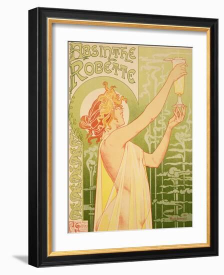 Reproduction of a Poster Advertising 'Robette Absinthe', 1896-Privat Livemont-Framed Giclee Print