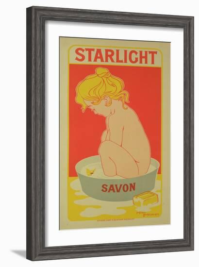 Reproduction of a Poster Advertising "Starlight Soap," 1899-Henri Georges Jean Isidore Meunier-Framed Giclee Print