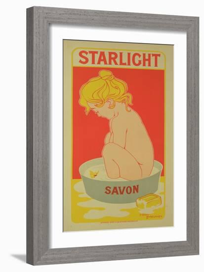 Reproduction of a Poster Advertising "Starlight Soap," 1899-Henri Georges Jean Isidore Meunier-Framed Giclee Print