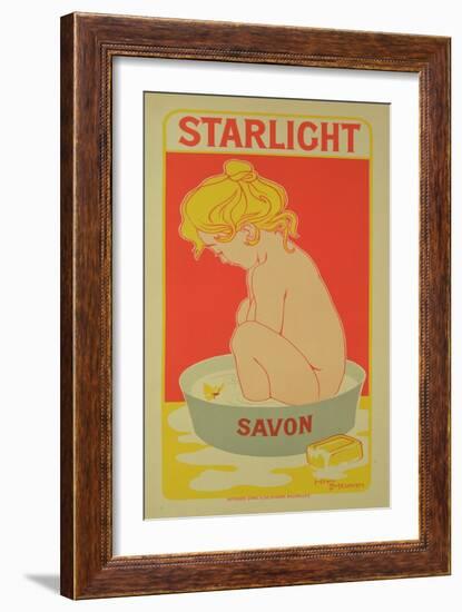 Reproduction of a Poster Advertising "Starlight Soap," 1899-Henri Georges Jean Isidore Meunier-Framed Giclee Print