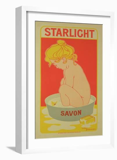 Reproduction of a Poster Advertising "Starlight Soap," 1899-Henri Georges Jean Isidore Meunier-Framed Giclee Print