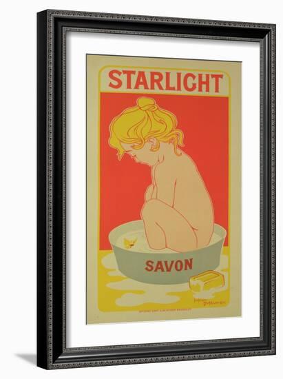 Reproduction of a Poster Advertising "Starlight Soap," 1899-Henri Georges Jean Isidore Meunier-Framed Giclee Print