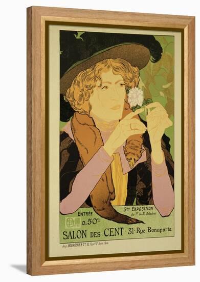 Reproduction of a Poster Advertising the '5th Exhibition of the Salon Des Cents'-Georges de Feure-Framed Premier Image Canvas