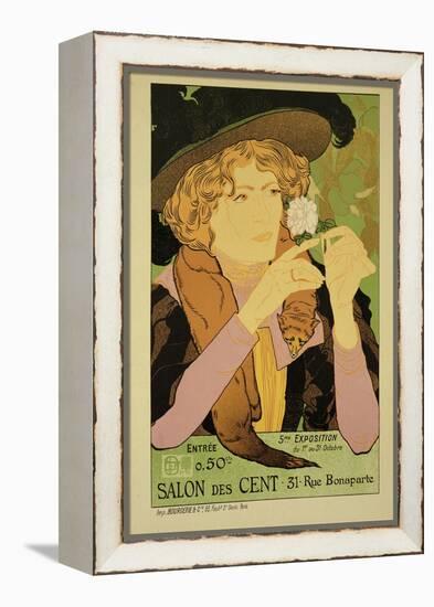 Reproduction of a Poster Advertising the '5th Exhibition of the Salon Des Cents'-Georges de Feure-Framed Premier Image Canvas