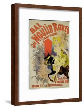 Reproduction of a Poster Advertising the "Bal Au Moulin Rouge," 1889-Jules Chéret-Framed Giclee Print