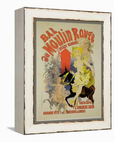 Reproduction of a Poster Advertising the "Bal Au Moulin Rouge," 1889-Jules Chéret-Framed Premier Image Canvas