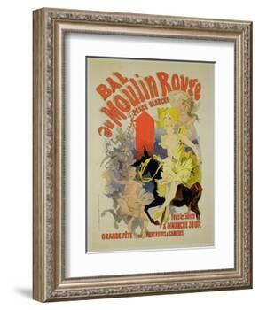 Reproduction of a Poster Advertising the "Bal Au Moulin Rouge," 1889-Jules Chéret-Framed Giclee Print