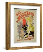 Reproduction of a Poster Advertising the "Bal Au Moulin Rouge," 1889-Jules Chéret-Framed Giclee Print