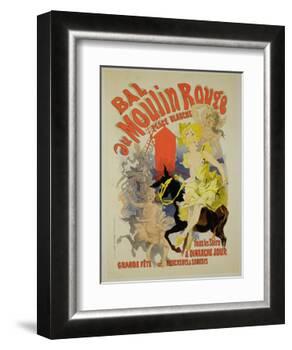 Reproduction of a Poster Advertising the "Bal Au Moulin Rouge," 1889-Jules Chéret-Framed Giclee Print
