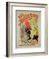 Reproduction of a Poster Advertising the "Bal Au Moulin Rouge," 1889-Jules Chéret-Framed Giclee Print