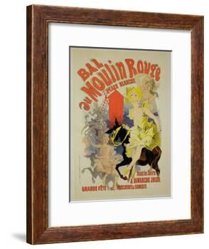 Reproduction of a Poster Advertising the "Bal Au Moulin Rouge," 1889-Jules Chéret-Framed Giclee Print