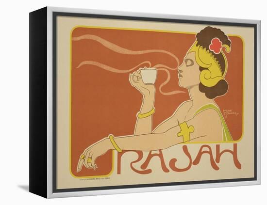 Reproduction of a Poster Advertising the "Cafe Rajah," 1897-Henri Georges Jean Isidore Meunier-Framed Premier Image Canvas