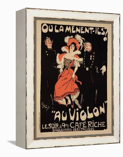 Reproduction of a Poster Advertising the "Cafe Riche," Boulevard Des Italiens, 1897-Jules-Alexandre Grün-Framed Premier Image Canvas