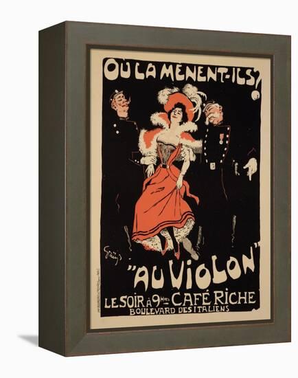 Reproduction of a Poster Advertising the "Cafe Riche," Boulevard Des Italiens, 1897-Jules-Alexandre Grün-Framed Premier Image Canvas