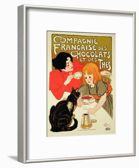 Reproduction of a Poster Advertising the French Company of Chocolate and Tea-Théophile Alexandre Steinlen-Framed Premium Giclee Print