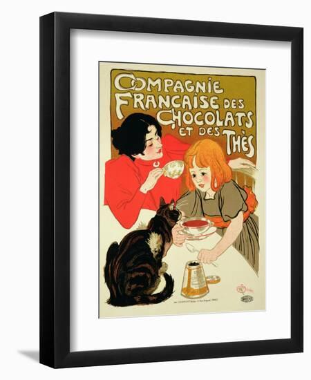 Reproduction of a Poster Advertising the French Company of Chocolate and Tea-Théophile Alexandre Steinlen-Framed Premium Giclee Print