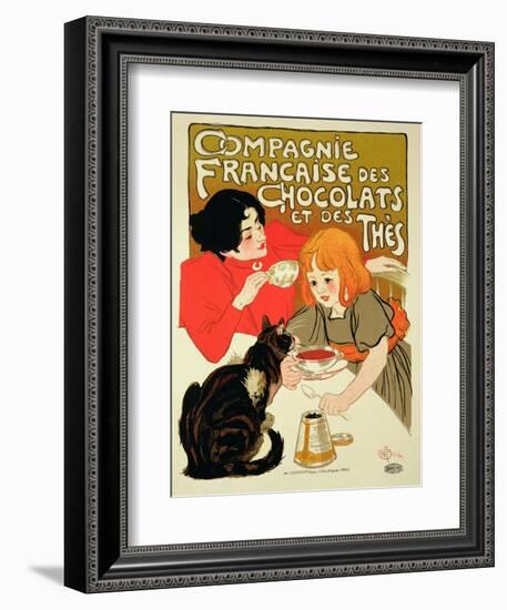 Reproduction of a Poster Advertising the French Company of Chocolate and Tea-Théophile Alexandre Steinlen-Framed Giclee Print