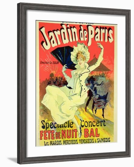 Reproduction of a Poster Advertising the "Jardin De Paris" on the Chanps Elysees, 1890-Jules Chéret-Framed Giclee Print