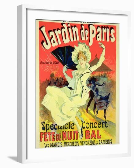 Reproduction of a Poster Advertising the "Jardin De Paris" on the Chanps Elysees, 1890-Jules Chéret-Framed Giclee Print