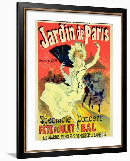Reproduction of a Poster Advertising the "Jardin De Paris" on the Chanps Elysees, 1890-Jules Chéret-Framed Giclee Print