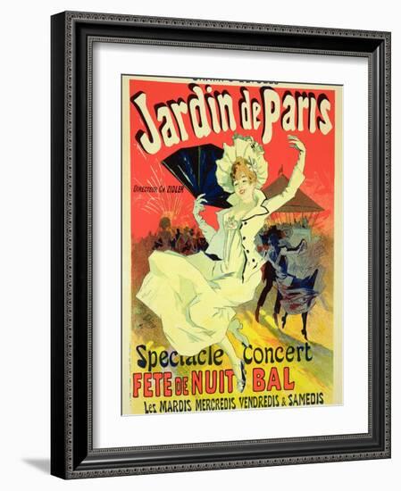 Reproduction of a Poster Advertising the "Jardin De Paris" on the Chanps Elysees, 1890-Jules Chéret-Framed Giclee Print