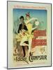 Reproduction of a Poster Advertising "The Lover of Dancers"-Jules Chéret-Mounted Giclee Print