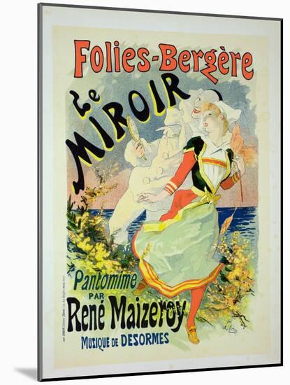 Reproduction of a Poster Advertising "The Mirror"-Jules Chéret-Mounted Giclee Print