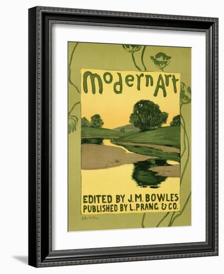 Reproduction of a Poster Advertising the "Modern Art" Review Magazine-Arthur Wesley Dow-Framed Giclee Print