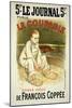 Reproduction of a Poster Advertising the Novel "Le Coupable", by Francois Coppee-Théophile Alexandre Steinlen-Mounted Giclee Print