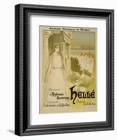 Reproduction of a Poster Advertising the Opera "Helle"-Théophile Alexandre Steinlen-Framed Giclee Print