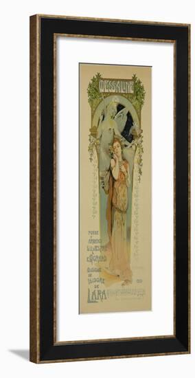 Reproduction of a Poster Advertising the Opera "Messaline," Casino De Monte Carlo, 1898-null-Framed Giclee Print