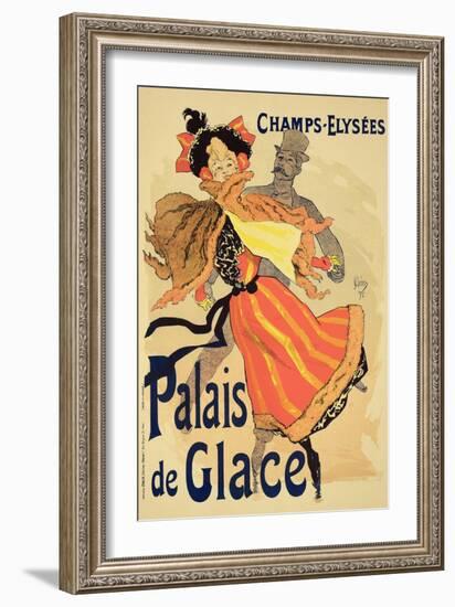 Reproduction of a Poster Advertising the "Palais De Glace," Champs Elysees, Paris, 1896-Jules Chéret-Framed Giclee Print