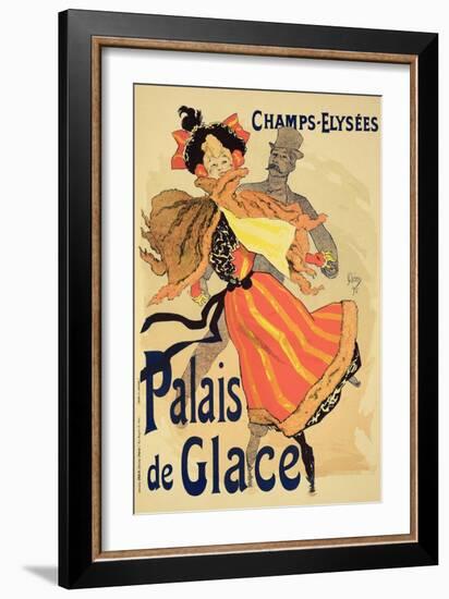 Reproduction of a Poster Advertising the "Palais De Glace," Champs Elysees, Paris, 1896-Jules Chéret-Framed Giclee Print