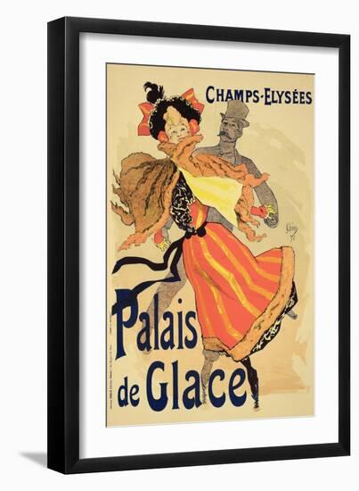 Reproduction of a Poster Advertising the "Palais De Glace," Champs Elysees, Paris, 1896-Jules Chéret-Framed Giclee Print