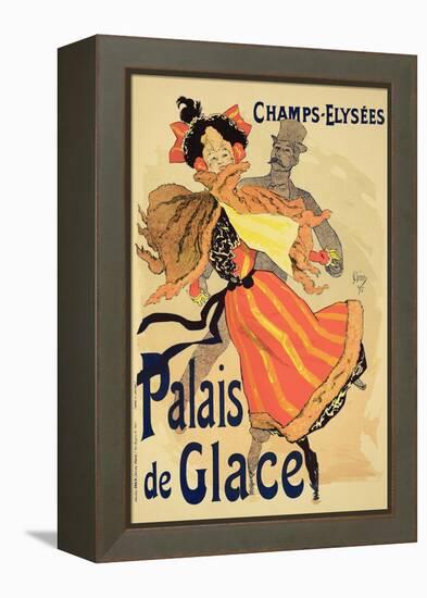 Reproduction of a Poster Advertising the "Palais De Glace," Champs Elysees, Paris, 1896-Jules Chéret-Framed Premier Image Canvas