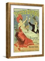 Reproduction of a Poster Advertising the "Taverne Olympia," Paris, 1899-Jules Chéret-Framed Giclee Print