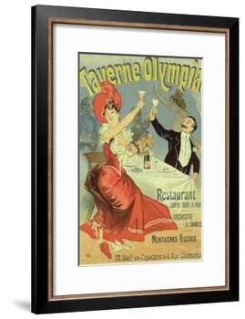 Reproduction of a Poster Advertising the "Taverne Olympia," Paris, 1899-Jules Chéret-Framed Giclee Print