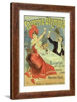 Reproduction of a Poster Advertising the "Taverne Olympia," Paris, 1899-Jules Chéret-Framed Giclee Print