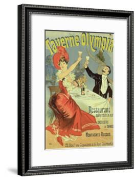 Reproduction of a Poster Advertising the "Taverne Olympia," Paris, 1899-Jules Chéret-Framed Giclee Print