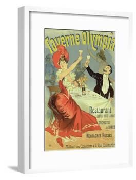 Reproduction of a Poster Advertising the "Taverne Olympia," Paris, 1899-Jules Chéret-Framed Giclee Print