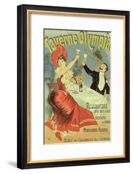 Reproduction of a Poster Advertising the "Taverne Olympia," Paris, 1899-Jules Chéret-Framed Giclee Print