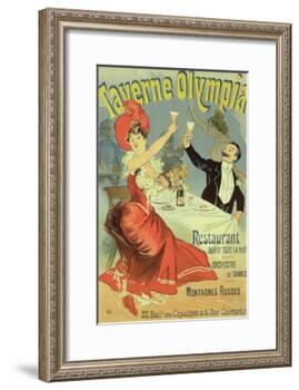Reproduction of a Poster Advertising the "Taverne Olympia," Paris, 1899-Jules Chéret-Framed Giclee Print
