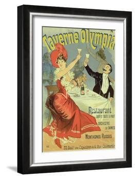 Reproduction of a Poster Advertising the "Taverne Olympia," Paris, 1899-Jules Chéret-Framed Giclee Print