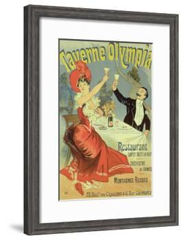 Reproduction of a Poster Advertising the "Taverne Olympia," Paris, 1899-Jules Chéret-Framed Giclee Print