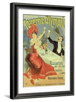 Reproduction of a Poster Advertising the "Taverne Olympia," Paris, 1899-Jules Chéret-Framed Giclee Print