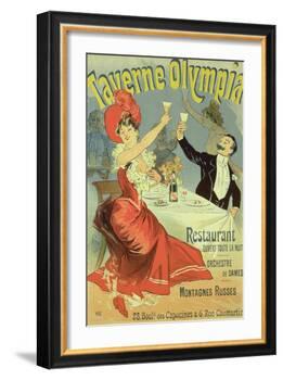 Reproduction of a Poster Advertising the "Taverne Olympia," Paris, 1899-Jules Chéret-Framed Giclee Print