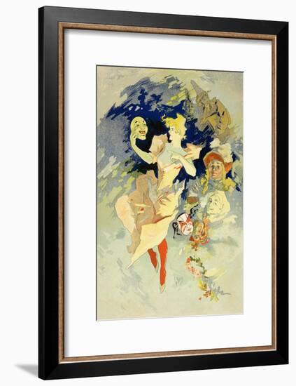 Reproduction of "La Danse," 1891-Jules Chéret-Framed Giclee Print