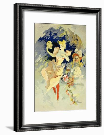 Reproduction of "La Danse," 1891-Jules Chéret-Framed Giclee Print