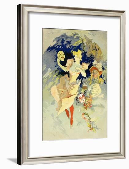 Reproduction of "La Danse," 1891-Jules Chéret-Framed Giclee Print